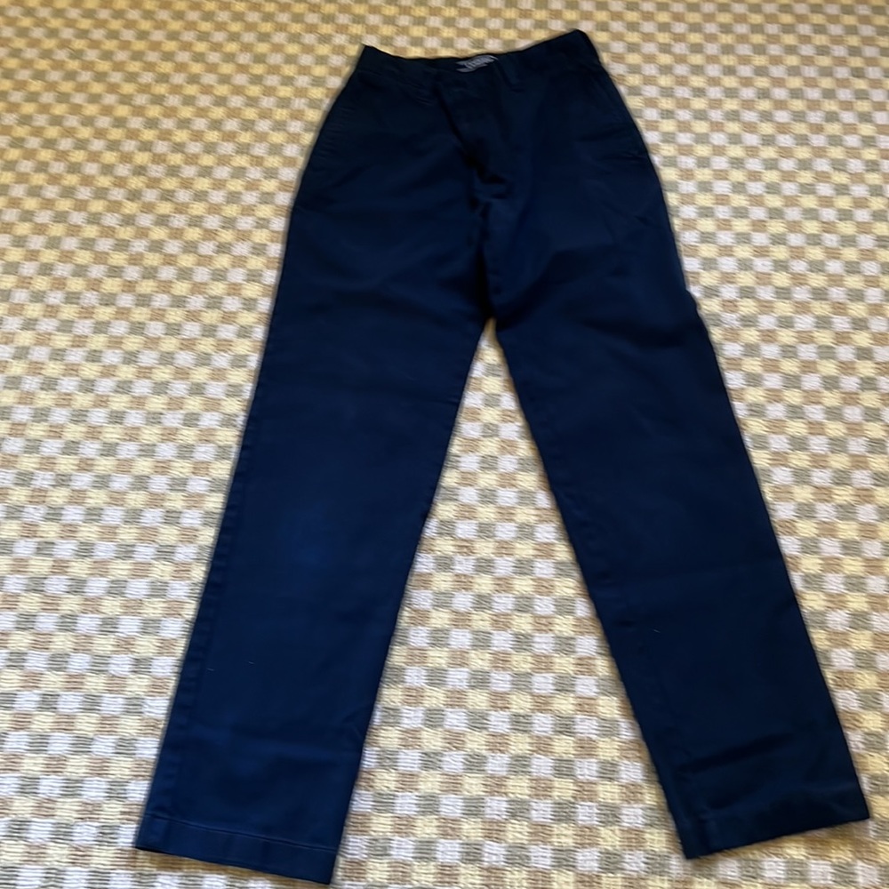 Lands End Boys Uniform Pants Navy Size 14 & 14S & 12S - Picture 2 of 9